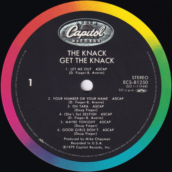 The Knack (3) - Get The Knack (Vinyl, LP, Album, Stereo)