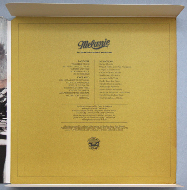 Melanie (2) - Stoneground Words (Vinyl, LP, Album, Stereo) Very Good (VG) / Very Good (VG)