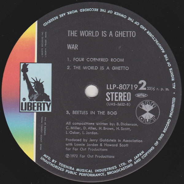 War - The World Is A Ghetto (Vinyl, LP, Album, Stereo)