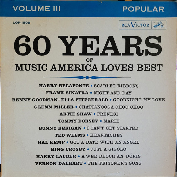 Various - 60 Years Of Music America Loves Best -- Popular -- Volume III (Vinyl, LP, Compilation) Very Good Plus (VG+) / Very Good Plus (VG+)
