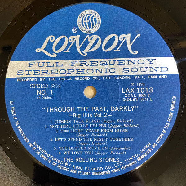 The Rolling Stones - Through The Past, Darkly (Big Hits Vol. 2) (Vinyl, LP, Compilation, Reissue, Stereo) Near Mint (NM or M-) / Very Good Plus (VG+)