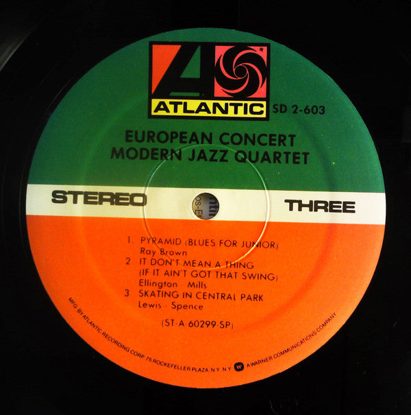 The Modern Jazz Quartet - European Concert (2xVinyl, LP, Album, Reissue, Stereo) Very Good Plus (VG+) / Very Good (VG)