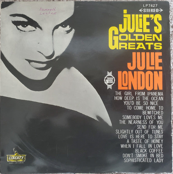 Julie London - Julie's Golden Greats (Vinyl, LP, Compilation, Stereo) Good Plus (G+) / Very Good (VG)