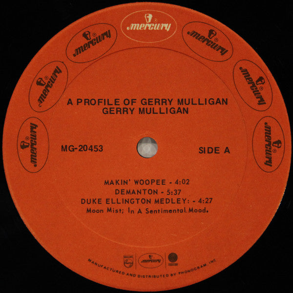 Gerry Mulligan - A Profile Of Gerry Mulligan (Vinyl, LP, Album) Very Good Plus (VG+) / Very Good Plus (VG+)