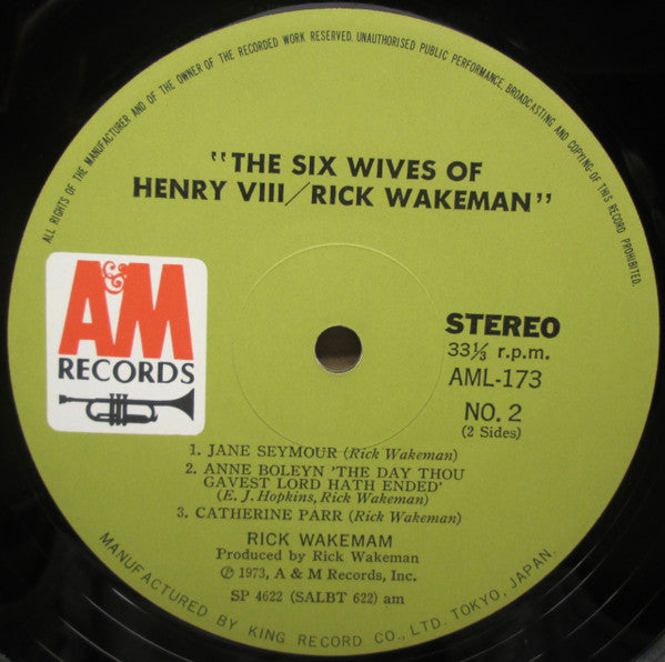Rick Wakeman - The Six Wives Of Henry VIII (Vinyl, LP, Album)