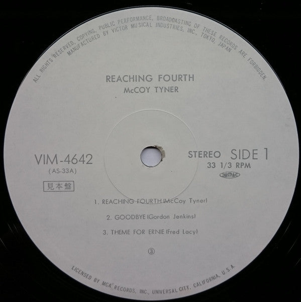 McCoy Tyner Trio - Reaching Fourth (Vinyl, LP, Album, Reissue, Stereo)