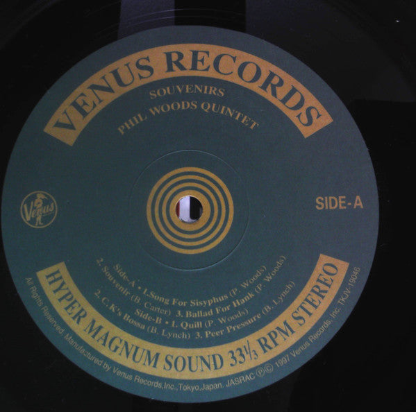 The Phil Woods Quintet - Souvenirs (Vinyl, LP, Album, Repress) Very Good Plus (VG+) / Very Good Plus (VG+)