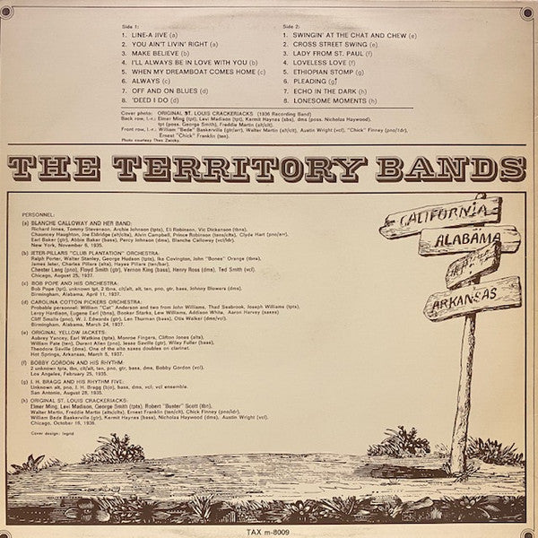 Various - The Territory Bands (Vinyl, LP, Compilation)