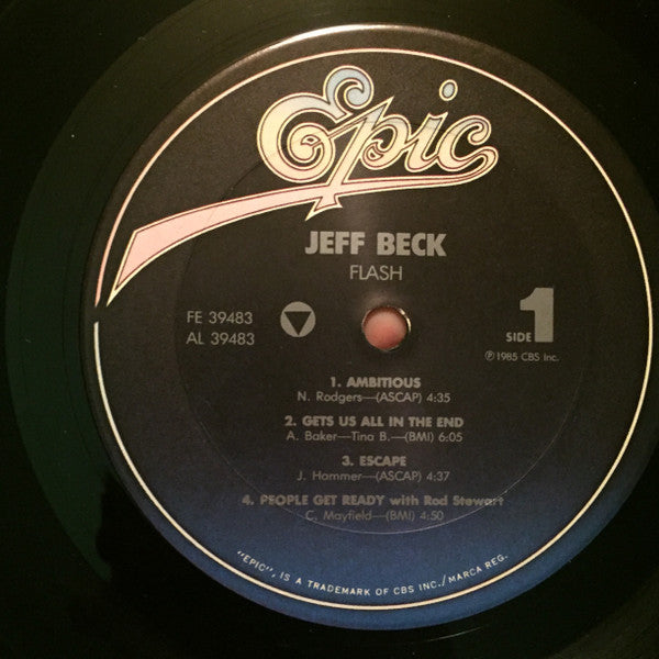 Jeff Beck - Flash (Vinyl, LP, Album) Very Good (VG) / Very Good (VG)