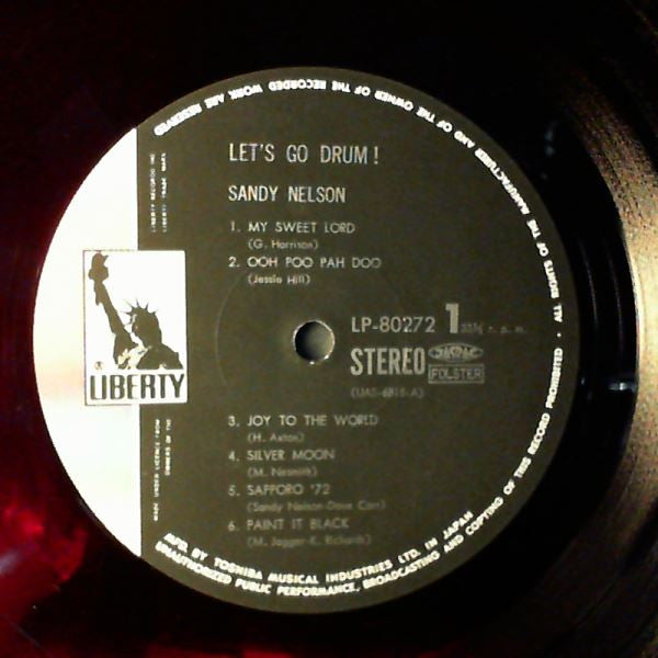 Sandy Nelson - Let's Go Drum! (Vinyl, LP, Compilation, Stereo) Very Good Plus (VG+) / Very Good (VG)