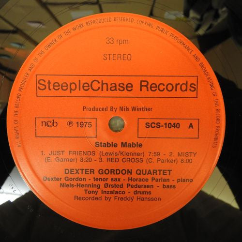 Dexter Gordon Quartet - Stable Mable (Vinyl, LP, Stereo) Very Good Plus (VG+) / Good Plus (G+)