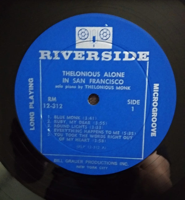 Thelonious Monk - Thelonious Alone In San Francisco (Vinyl, LP, Album, Reissue, Mono) Very Good (VG) / Very Good (VG)