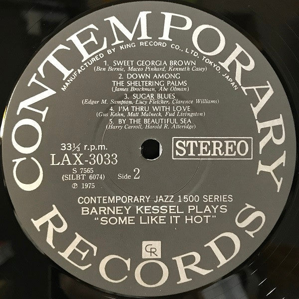 Barney Kessel - Some Like It Hot (Vinyl, LP, Album, Limited Edition, Reissue, Stereo) Good Plus (G+) / Very Good (VG)