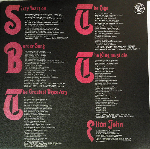 Elton John - Elton John (Vinyl, LP, Album, Stereo)