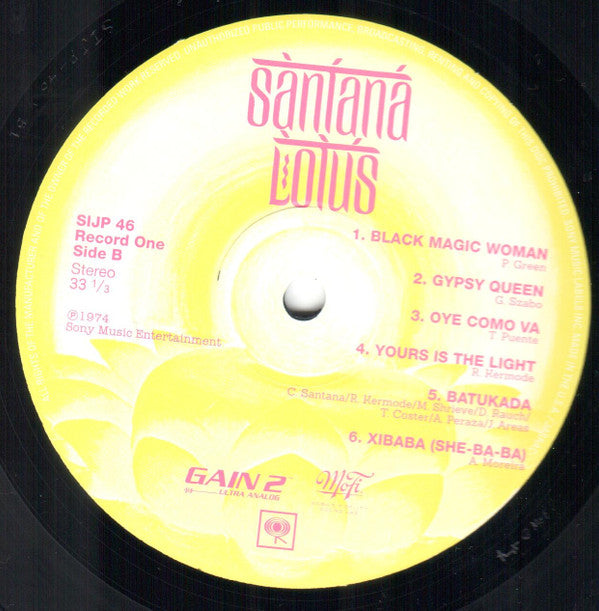 Santana - Lotus (3xVinyl, LP, Album, Limited Edition, Reissue, Remastered) Very Good Plus (VG+) / Near Mint (NM or M-)