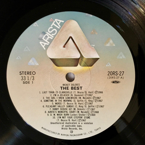 Micky Dolenz - The Best (Vinyl, LP, Compilation, Stereo) Near Mint (NM or M-) / Very Good Plus (VG+)