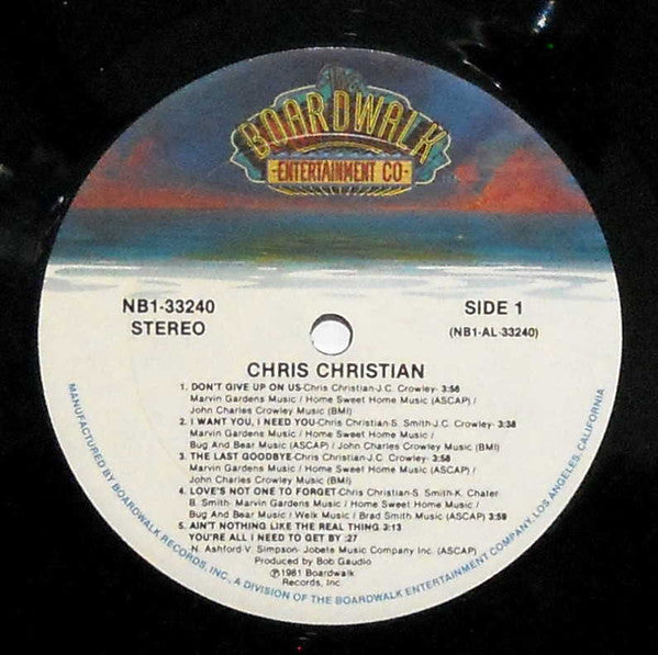 Chris Christian - Chris Christian (Vinyl, LP, Album) Very Good Plus (VG+) / Very Good Plus (VG+)