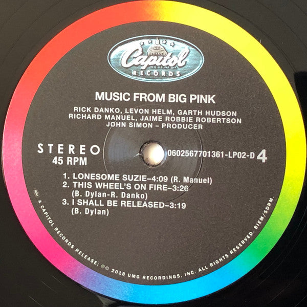 The Band - Music From Big Pink (2xVinyl, LP, 45 RPM, Album, Remastered, Stereo) Very Good Plus (VG+) / Very Good Plus (VG+)