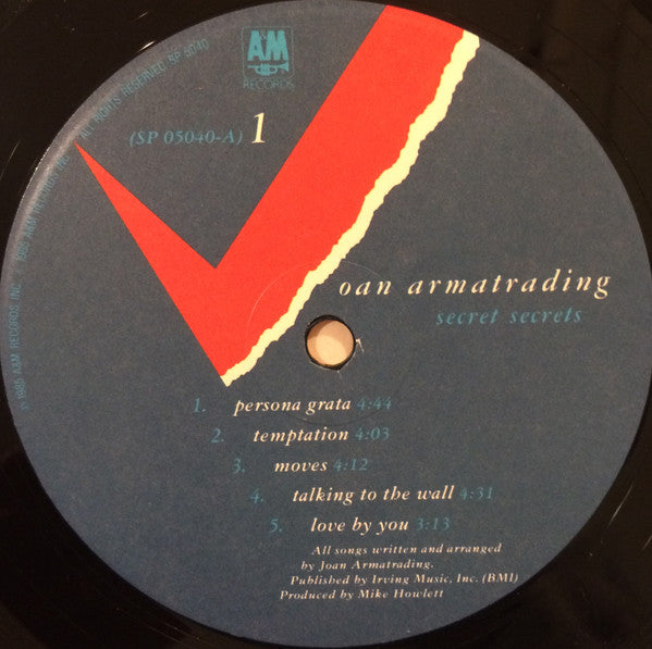Joan Armatrading - Secret Secrets (Vinyl, LP, Album) Very Good (VG) / Very Good Plus (VG+)