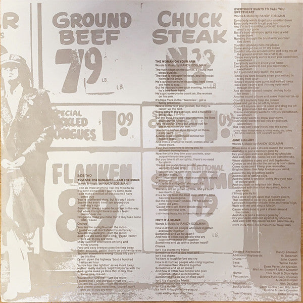 Randy Edelman - Prime Cuts (Vinyl, LP, Album, Stereo) Very Good Plus (VG+) / Good Plus (G+)