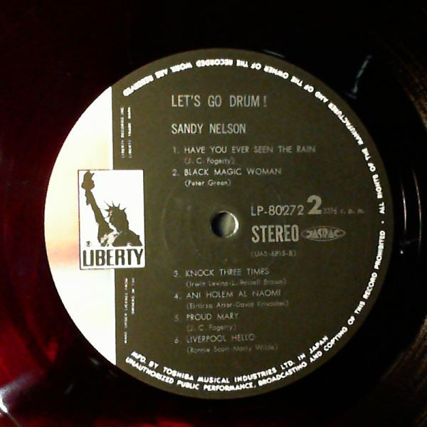 Sandy Nelson - Let's Go Drum! (Vinyl, LP, Compilation, Stereo) Very Good Plus (VG+) / Very Good (VG)