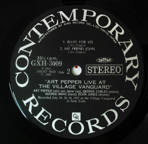 Art Pepper - Live At The Village Vanguard (Vinyl, Box Set, LP, Albu...
