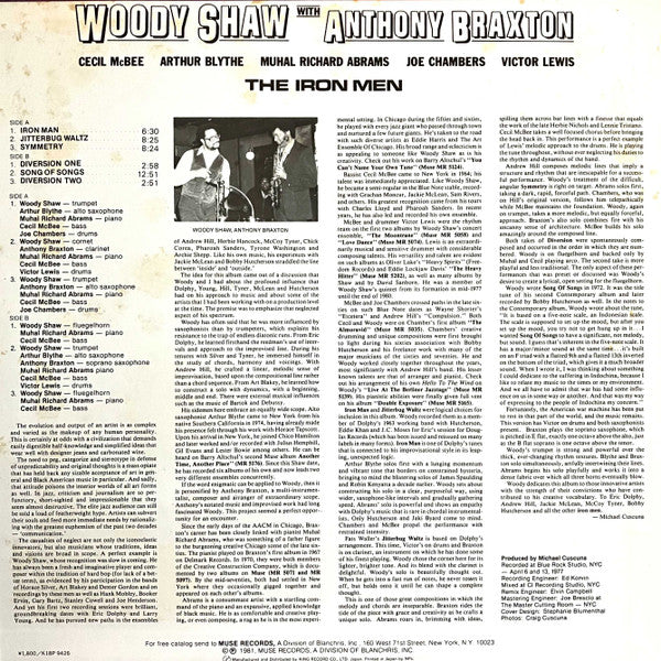 Woody Shaw - The Iron Men (Vinyl, LP, Album, Reissue, Stereo) Very Good Plus (VG+) / Very Good (VG)