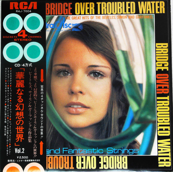 Grand Fantastic Strings - Bridge Over Troubled Water - The Great Hits Of The Beatles, Simon And Garfunkel (Vinyl, LP, Album, Quadraphonic) Very Good Plus (VG+) / Very Good Plus (VG+)