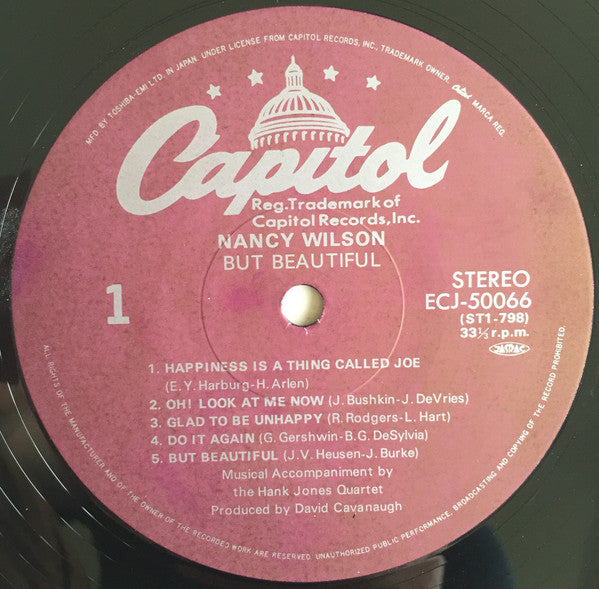 Nancy Wilson - But Beautiful (Vinyl, LP, Album, Reissue, Stereo) Very Good (VG) / Good Plus (G+)