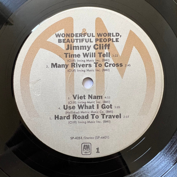 Jimmy Cliff - Wonderful World, Beautiful People (Vinyl, LP, Album, Reissue, Stereo) Very Good (VG) / Very Good (VG)