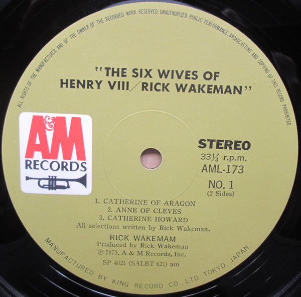 Rick Wakeman - The Six Wives Of Henry VIII (Vinyl, LP, Album)