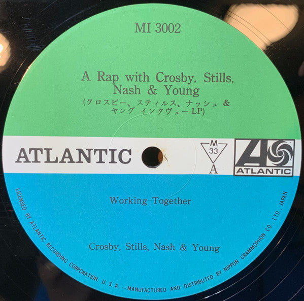 Crosby, Stills, Nash & Young - A Rap With Crosby, Stills, Nash & Young (Vinyl, LP, Mono) Very Good Plus (VG+) / Very Good Plus (VG+)