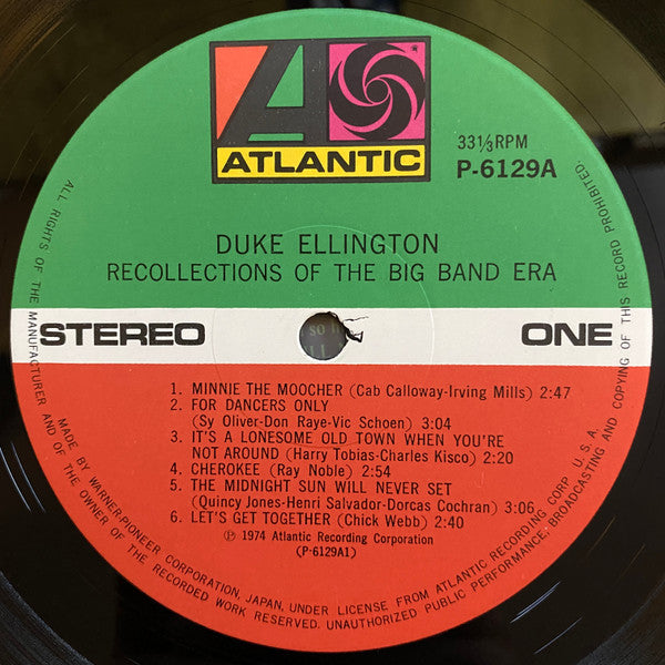 Duke Ellington - Recollections Of The Big Band Era (Vinyl, LP, Album) Very Good Plus (VG+) / Very Good Plus (VG+)