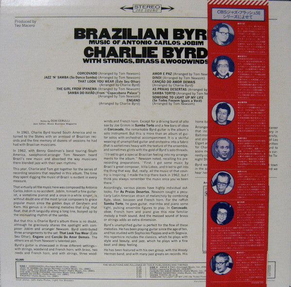 Charlie Byrd - Brazilian Byrd (Vinyl, LP, Album, Reissue, Stereo) Near Mint (NM or M-) / Very Good (VG)
