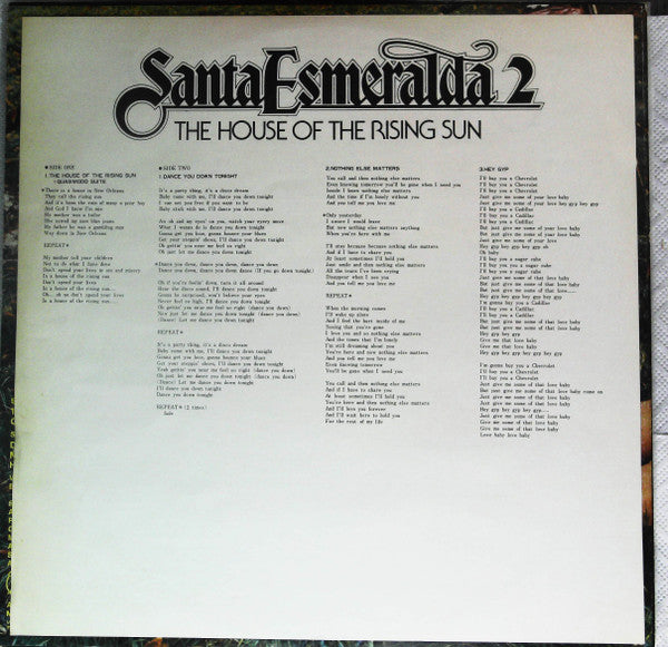 Santa Esmeralda - The House Of The Rising Sun (Vinyl, LP, Album, Promo) Very Good Plus (VG+) / Good Plus (G+)