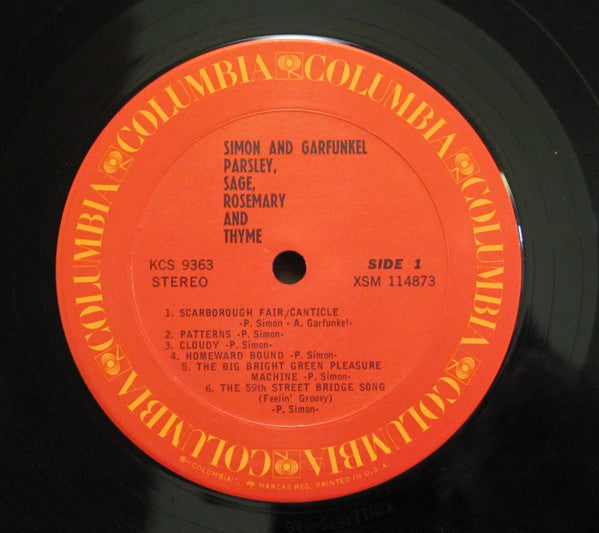 Simon & Garfunkel - Parsley, Sage, Rosemary And Thyme (Vinyl, LP, Album, Reissue) Good Plus (G+) / Good Plus (G+)