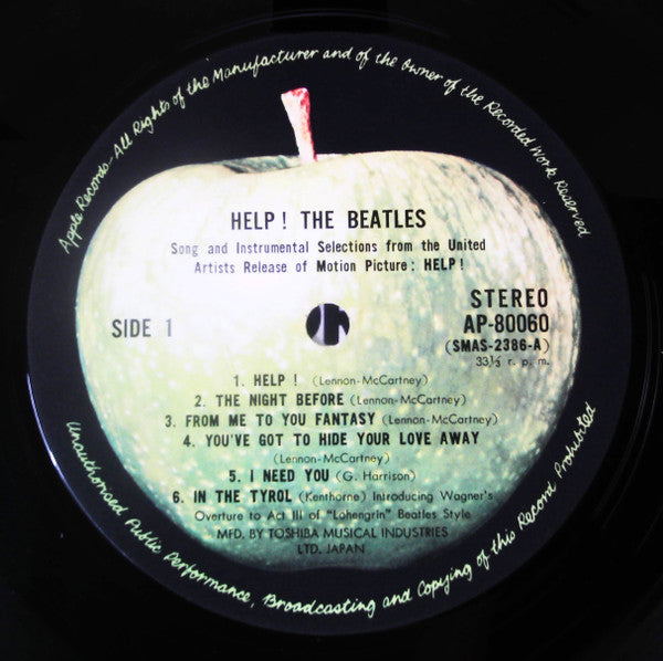 The Beatles - Help! (Original Motion Picture Soundtrack) (Vinyl, LP, Album, Stereo) Very Good (VG) / Very Good Plus (VG+)
