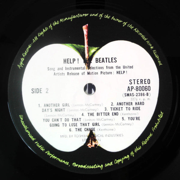 The Beatles - Help! (Original Motion Picture Soundtrack) (Vinyl, LP, Album, Stereo) Very Good (VG) / Very Good Plus (VG+)