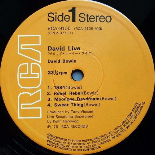 David Bowie - David Live (2xVinyl, LP, Album) Very Good (VG) / Very Good (VG)