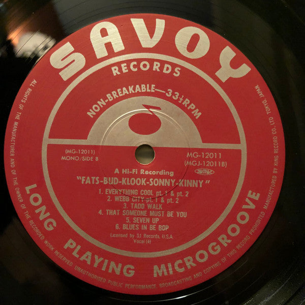 Fats Navarro - Fats-Bud-Klook-Sonny-Kinney (Vinyl, LP, Album, Mono) Very Good Plus (VG+) / Very Good Plus (VG+)