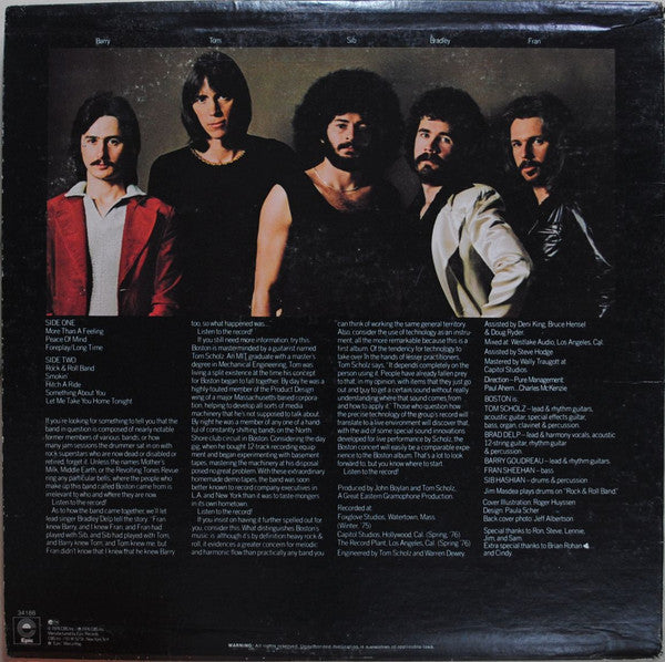 Boston - Boston (Vinyl, LP, Album, Reissue, Stereo) Very Good (VG) / Very Good (VG)