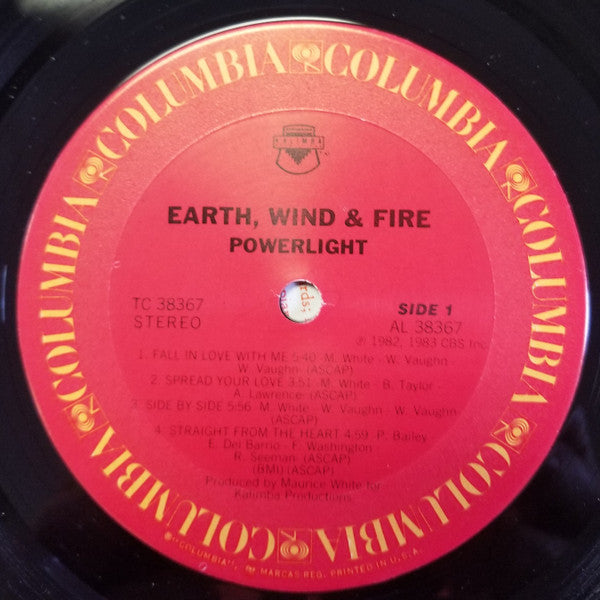 Earth, Wind & Fire - Powerlight (Vinyl, LP, Album) Very Good (VG) / Very Good Plus (VG+)