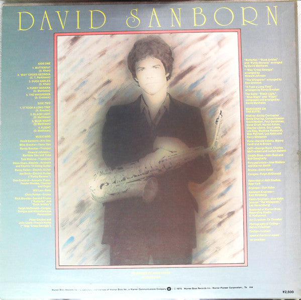 David Sanborn - Taking Off (Vinyl, LP, Album) Very Good Plus (VG+) / Good Plus (G+)