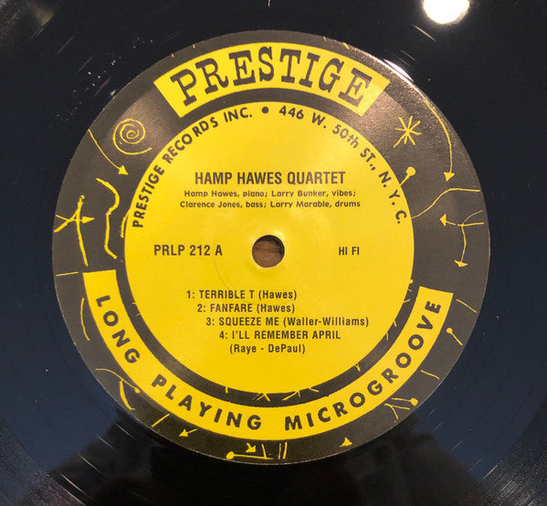Hampton Hawes Quartet - Hamp Hawes Quartet (Vinyl, LP, 10", Album, Reissue) Very Good Plus (VG+) / Near Mint (NM or M-)