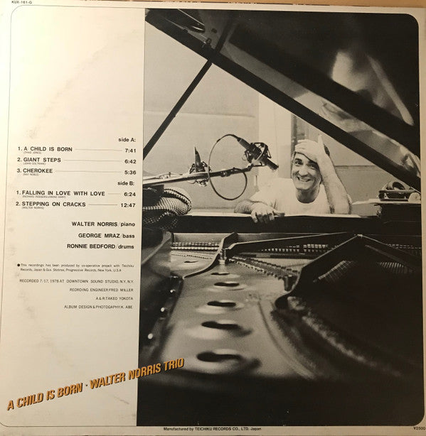 The Walter Norris Trio - A Child is Born (Vinyl, LP, Album) Very Good Plus (VG+) / Very Good Plus (VG+)