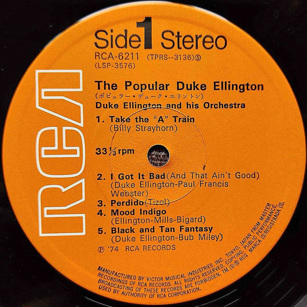Duke Ellington And His Orchestra - The Popular Duke Ellington (Viny...
