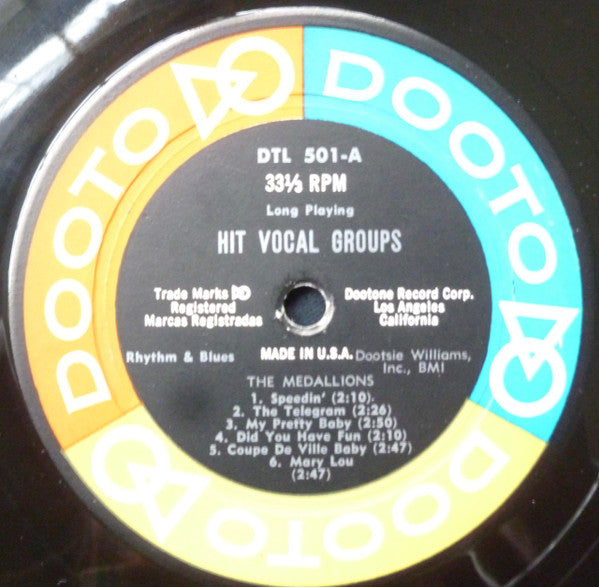 Various - Hit Vocal Groups (Vinyl, LP, Album, Compilation) Good Plus (G+) / Very Good (VG)