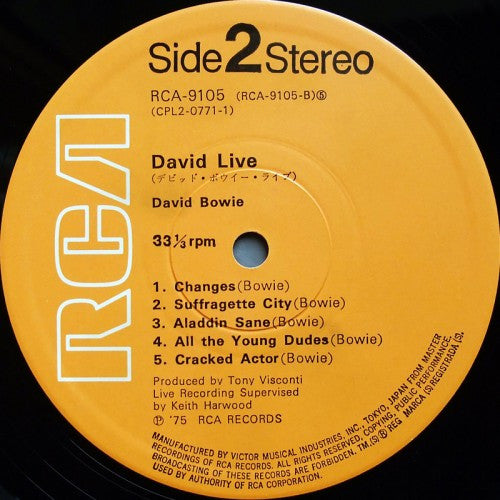 David Bowie - David Live (2xVinyl, LP, Album) Very Good (VG) / Very Good (VG)