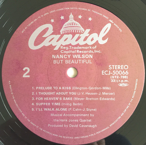 Nancy Wilson - But Beautiful (Vinyl, LP, Album, Reissue, Stereo) Very Good (VG) / Good Plus (G+)