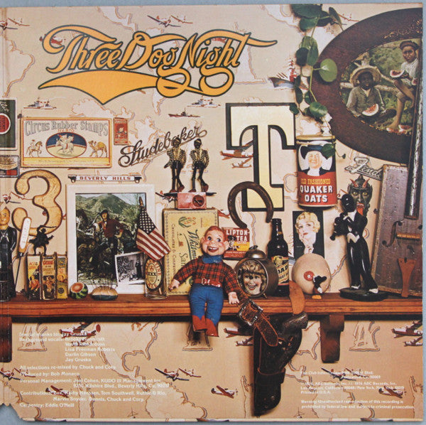 Three Dog Night - American Pastime (Vinyl, LP, Album, Stereo) Very Good Plus (VG+) / Very Good Plus (VG+)